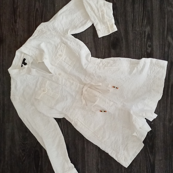 🔥🔥🔥J. Crew embroidered ivory romper outfit 0 2 Vaca Cruise - Picture 4 of 16